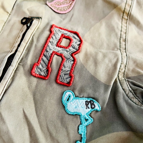 Scotch R'belle Lux Brand Girls Camo Jacket with Patches & ALL the details- RARE! - Picture 3 of 15